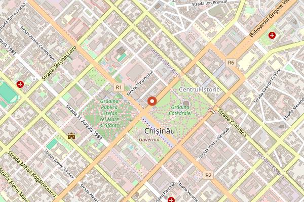 Map showing Invino Enoteca in Chișinău