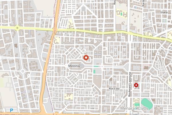 Map showing Bacha Coffee in Marrakech