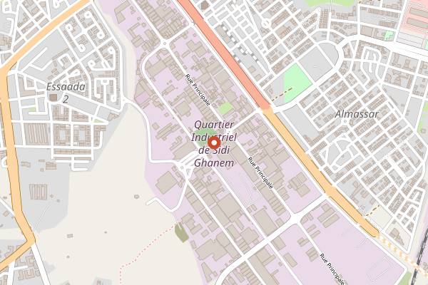 Map showing Marrakech Coffee Co. in Marrakech