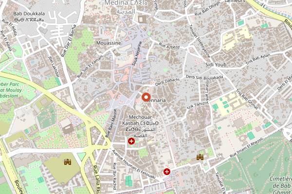 Map showing Le Salama in Marrakech