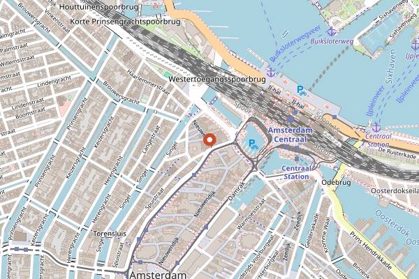 Map showing Brothers Niemeijer in Amsterdam
