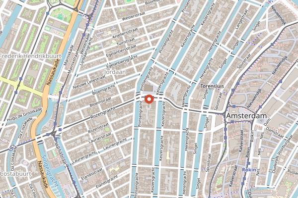 Map showing Cup a la Cake in Amsterdam