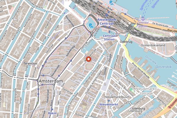 Map showing De Bakkerswinkel in Amsterdam