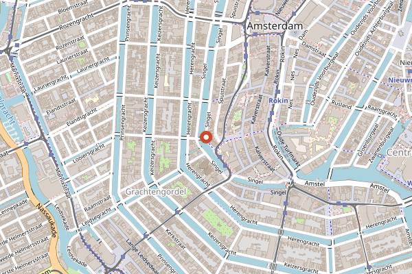 Map showing Lanskroon Bakery in Amsterdam