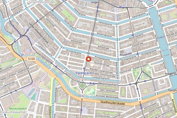 Map showing Patisserie Holtkamp in Amsterdam