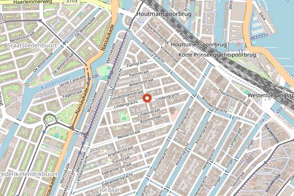 Map showing Saint-Jean Bakery in Amsterdam