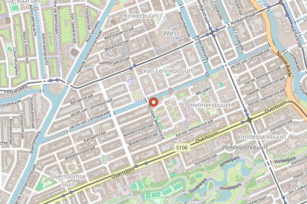Map showing LAB111 in Amsterdam