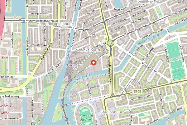 Map showing Butcher's Tears in Amsterdam