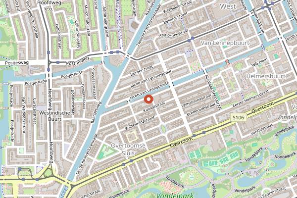 Map showing Staring at Jacob in Amsterdam