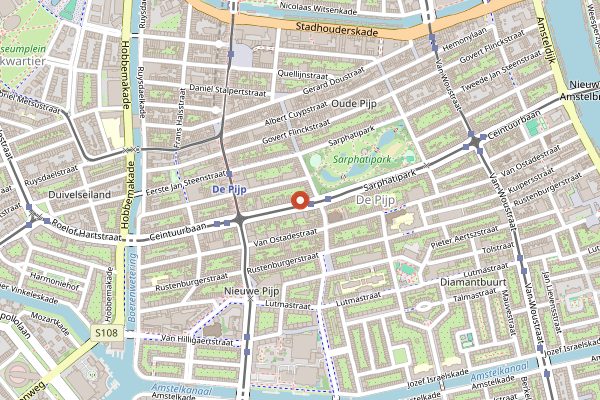 Map showing SLA in Amsterdam