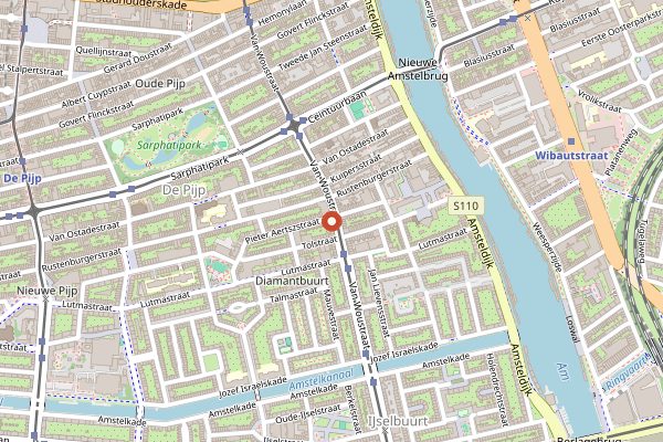 Map showing Stach in Amsterdam