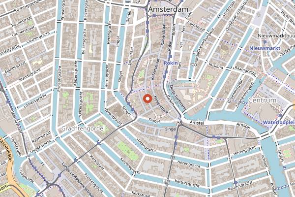 Map showing The Chicken Bar in Amsterdam
