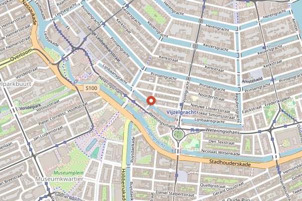 Map showing Back to Black in Amsterdam