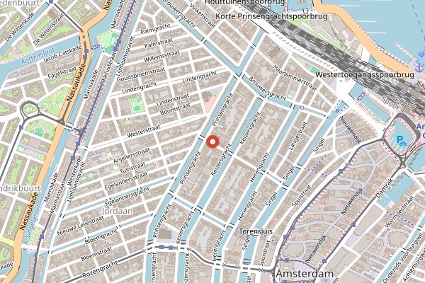 Map showing Café de Klepel in Amsterdam