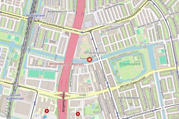 Map showing Florya Restaurant & Cafe in Amsterdam