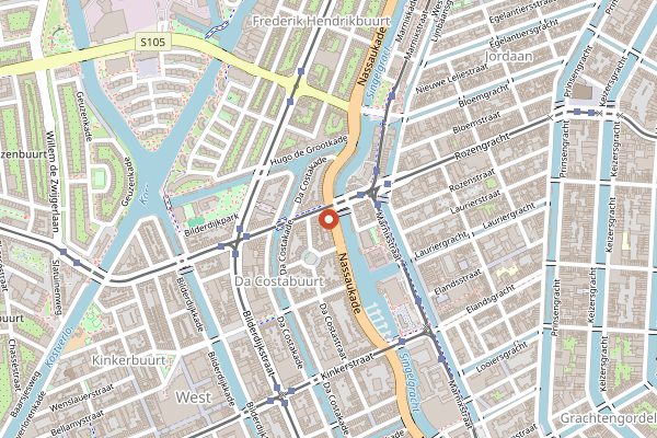 Map showing Kenneh in Amsterdam
