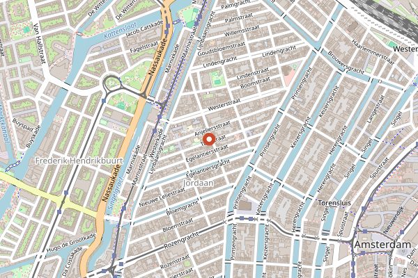Map showing La Perla in Amsterdam