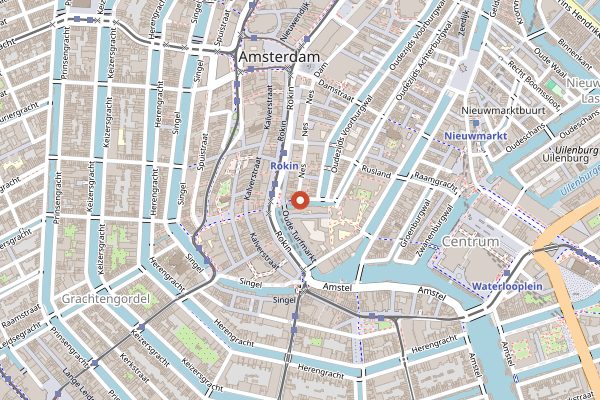 Map showing Pannenkoekenhuis Upstairs in Amsterdam