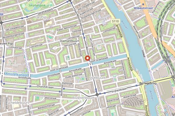 Map showing Pind Punjabi in Amsterdam