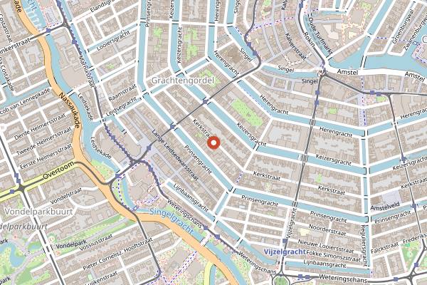Map showing Bocca Coffee Roasters in Amsterdam