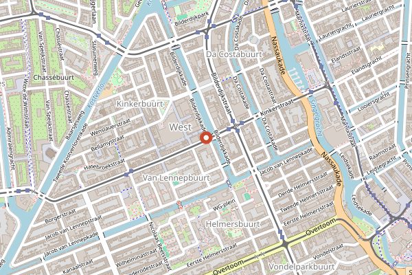 Map showing Lot Sixty One in Amsterdam