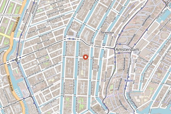 Map showing Screaming Beans in Amsterdam