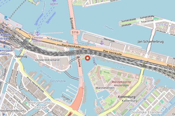 Map showing Mediamatic Fermentation Class in Amsterdam