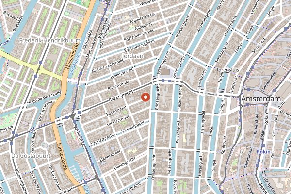 Map showing Bonboon in Amsterdam