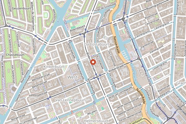 Map showing SOIL Vegan Cafe in Amsterdam