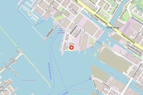 Map showing Pllek Summer Open-Air in Amsterdam