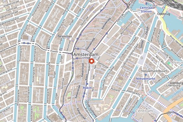 Map showing Bougainville in Amsterdam