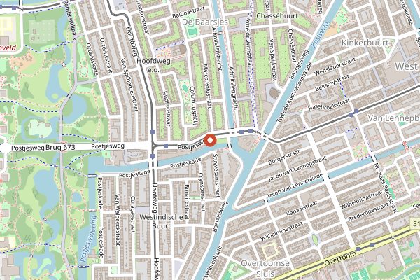 Map showing Daalder in Amsterdam