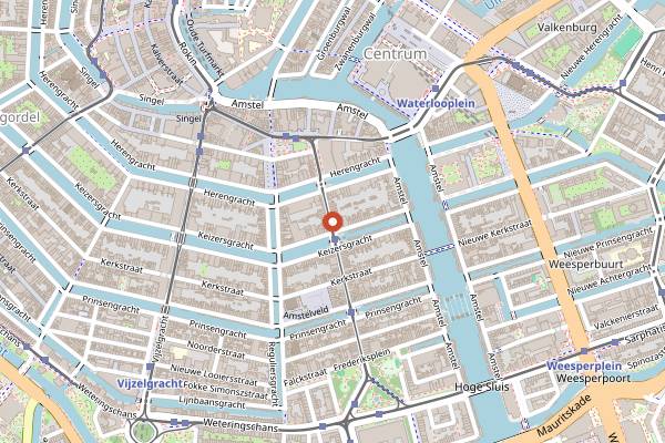 Map showing De Juwelier in Amsterdam