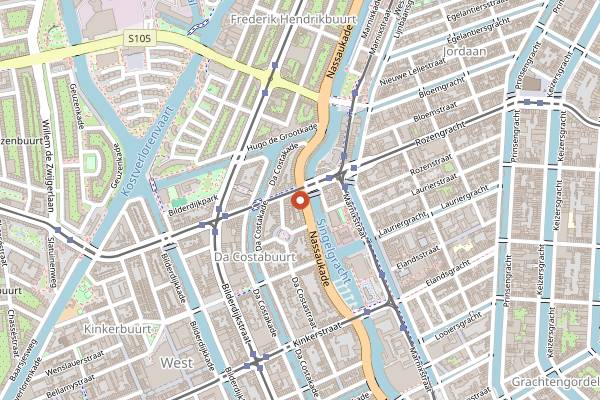 Map showing Kenneh in Amsterdam