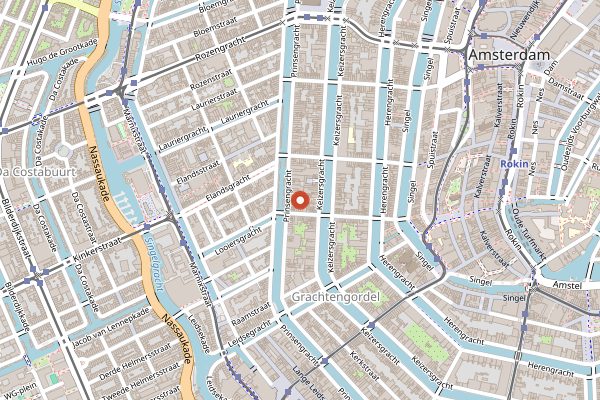 Map showing Vinkeles in Amsterdam