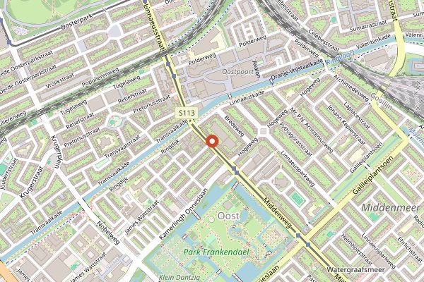 Map showing Roef in Amsterdam