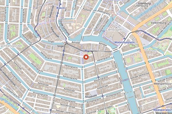 Map showing Café Schiller in Amsterdam
