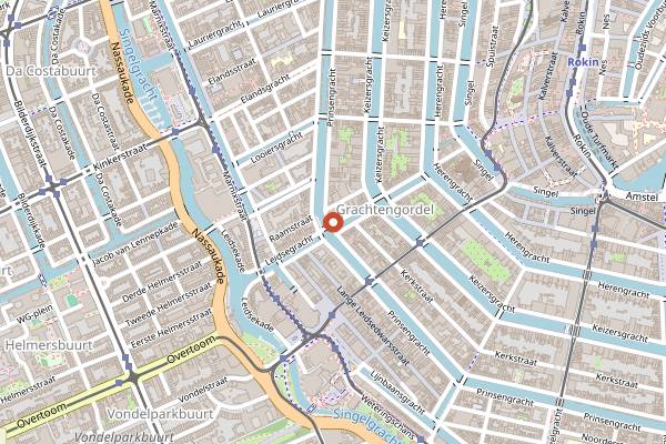 Map showing Casa Peru in Amsterdam