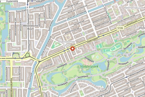 Map showing Craft & Draft in Amsterdam