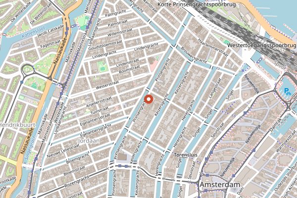 Map showing Pancake Bakery Late in Amsterdam