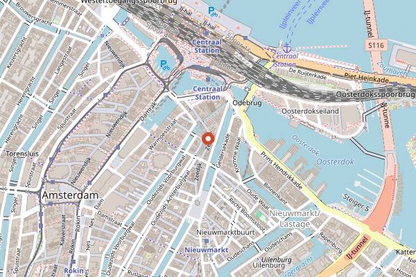 Map showing Bar San Francisco in Amsterdam