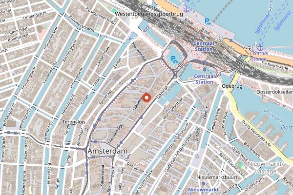 Map showing Cafe de Kuil in Amsterdam