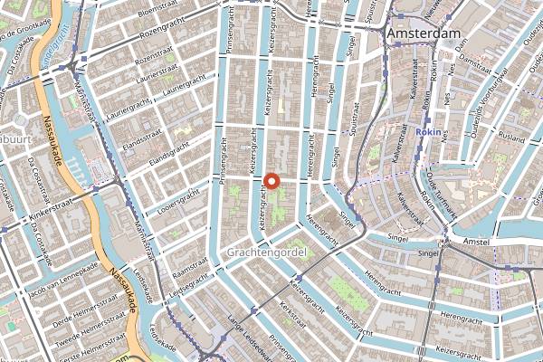 Map showing Cafe de Pels in Amsterdam
