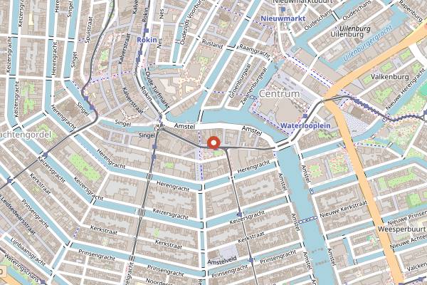 Map showing Claire in Amsterdam
