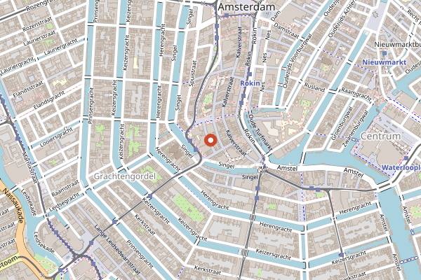 Map showing Disco Dolly in Amsterdam
