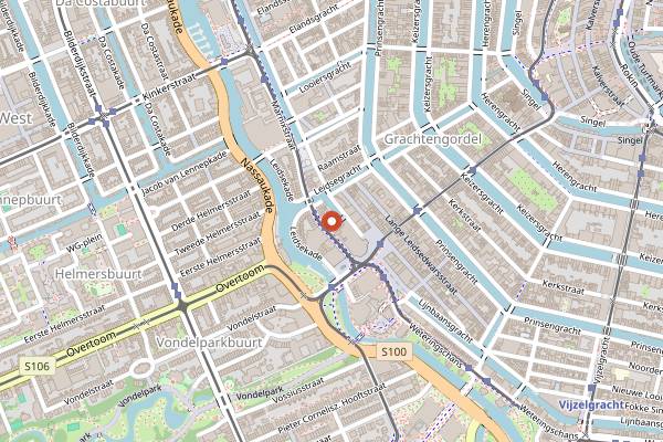 Map showing Melkweg in Amsterdam