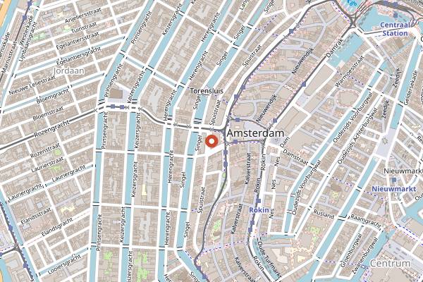 Map showing Mr Porter Rooftop in Amsterdam