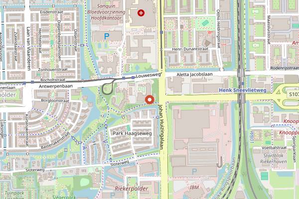 Map showing RADION in Amsterdam