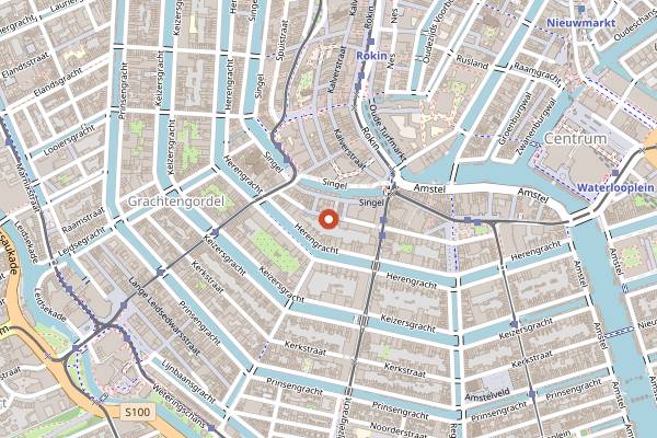 Map showing SoHo Amsterdam in Amsterdam