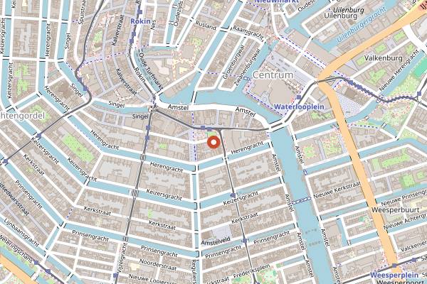 Map showing Indrapura in Amsterdam